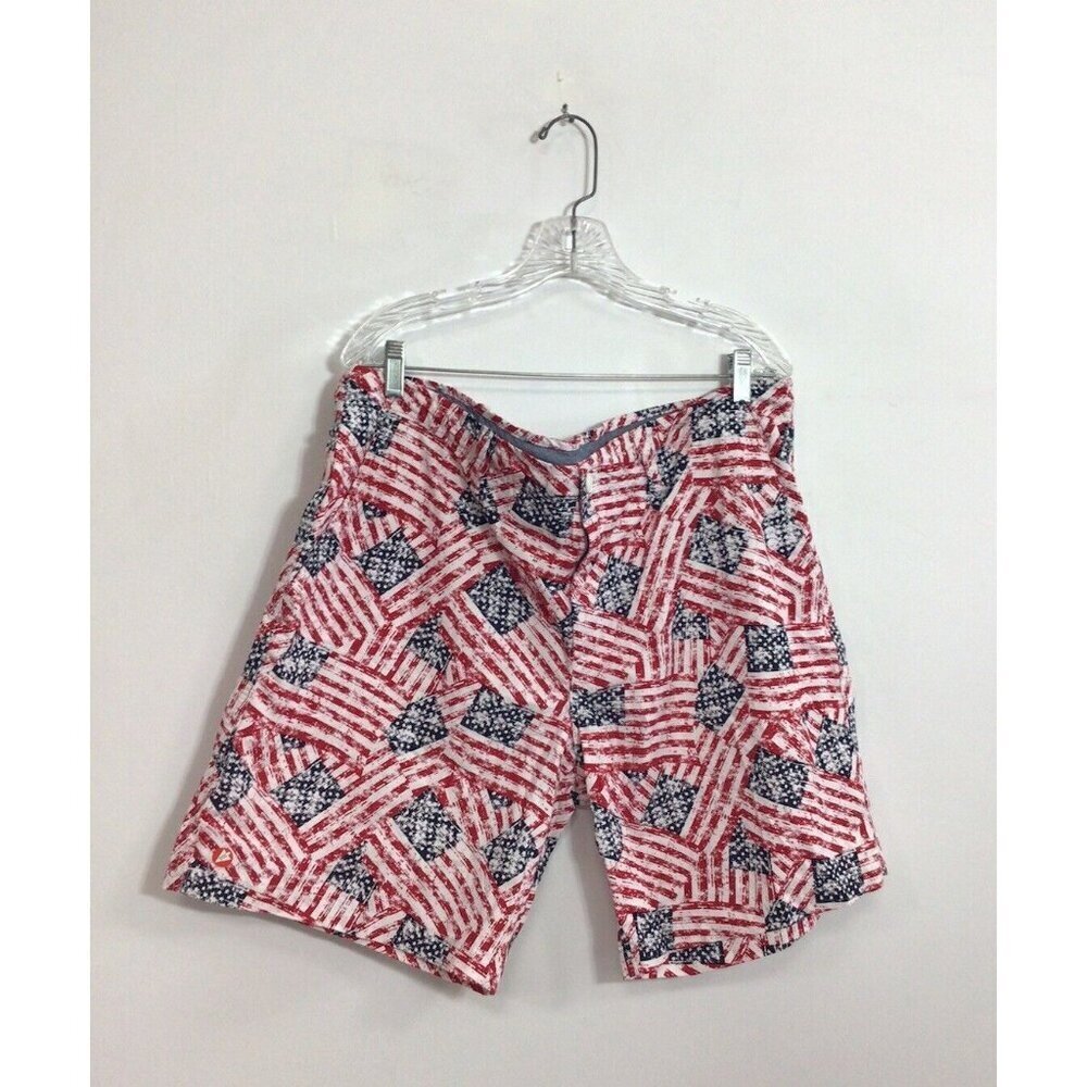 Charleston Threads Shorts Patriotic USA Flag Mens 40